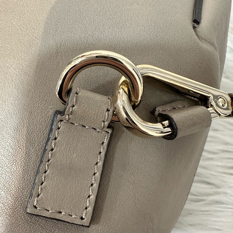 Chloe 大象灰金銀釦faye 兩用包-14