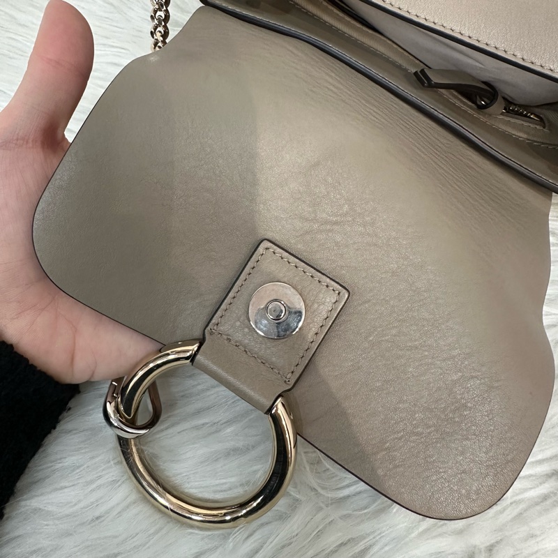Chloe 大象灰金銀釦faye 兩用包-62