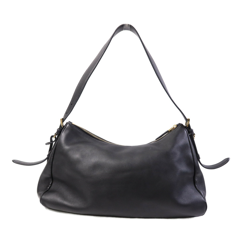 PRADA 羊皮皮革Aimee金扣肩背袋-1