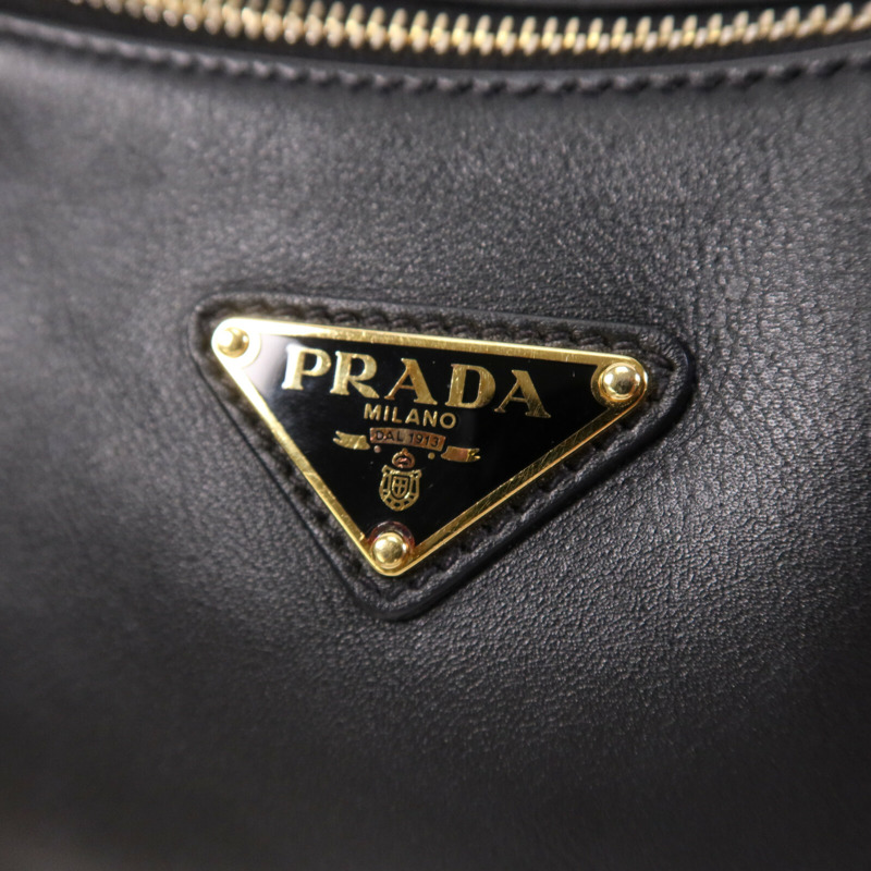 PRADA 羊皮皮革Aimee金扣肩背袋-6