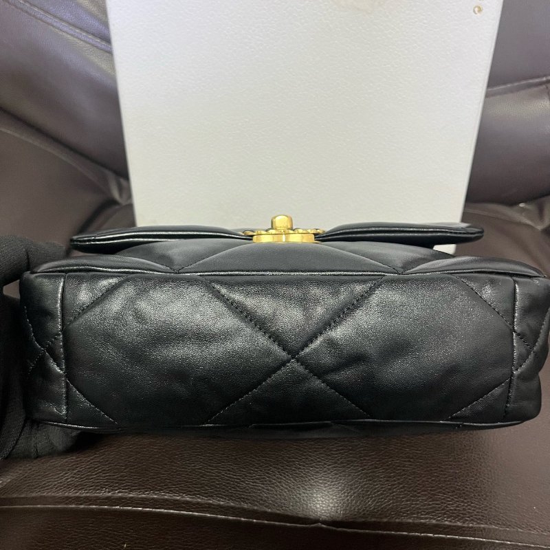 香奈兒/Chanel 黑金19bag小號 鏈條包-7