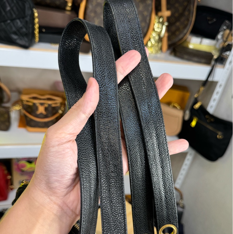 上架中🔑Chanel 黑荔枝紋信封托特包/肩背包-16