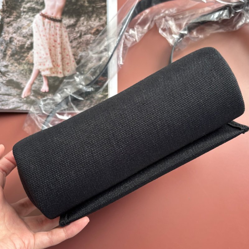 K刻 天菜::HERMES:: MINI HERBAG黑色帆布金釦斜背包-2