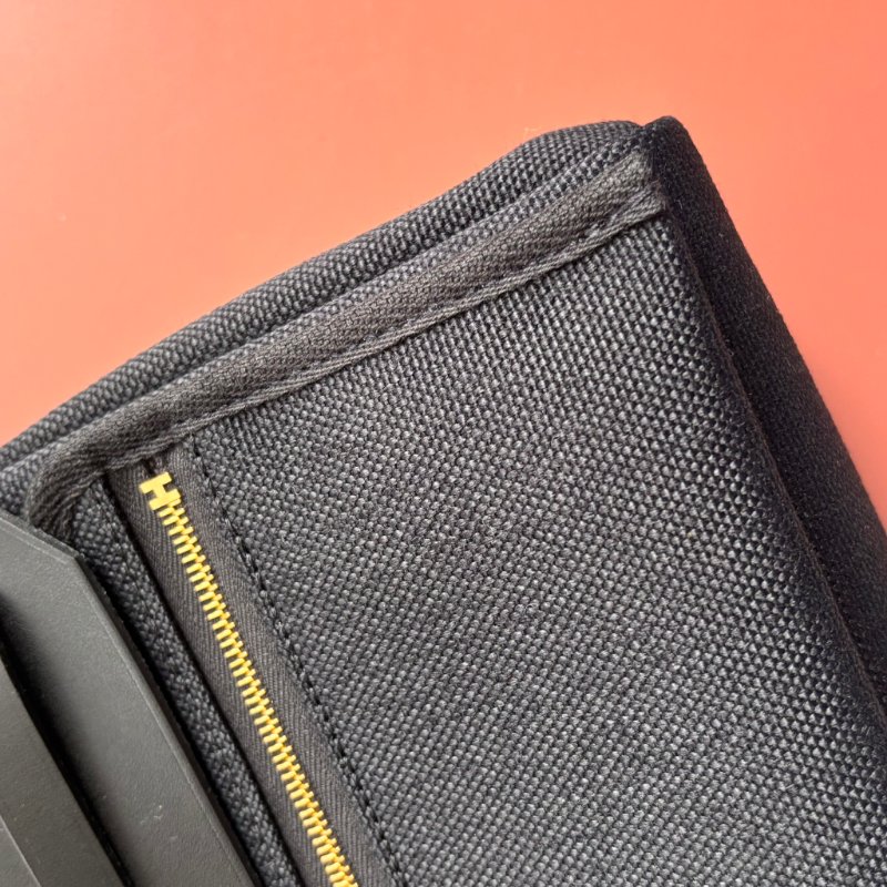 K刻 天菜::HERMES:: MINI HERBAG黑色帆布金釦斜背包-10