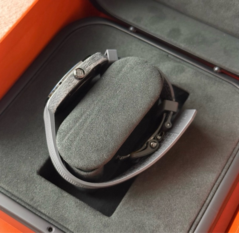 Hermes HO8 男裝自動機械手錶 藍色秒針-3