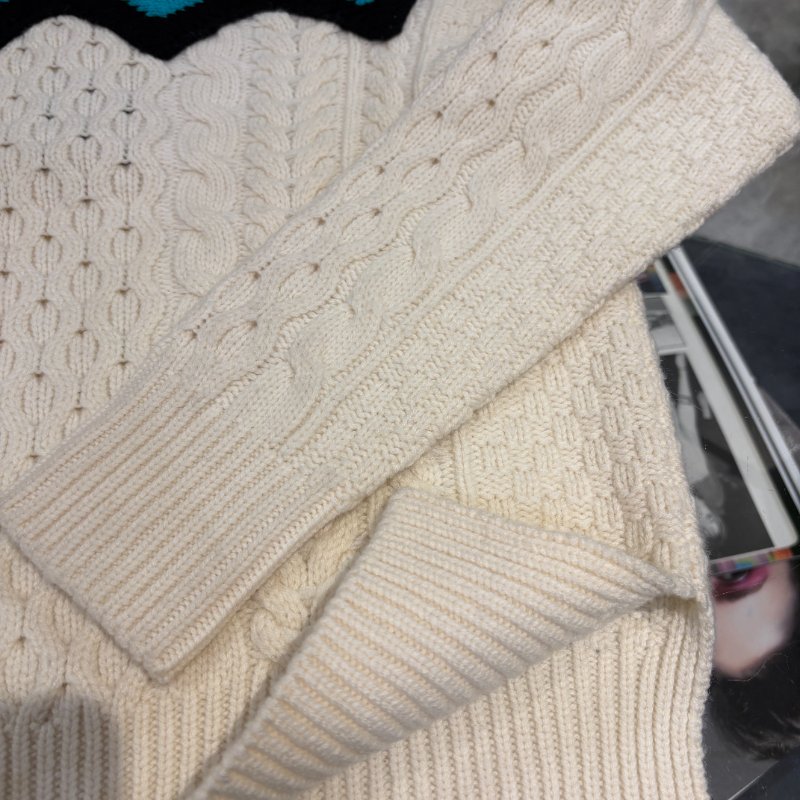 ✨ FENDI ROMA 拼色高領針織毛衣｜IT 38（XS）-5