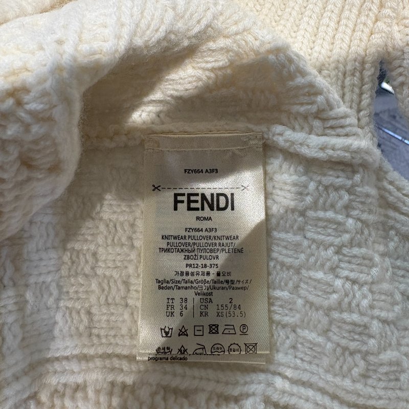 ✨ FENDI ROMA 拼色高領針織毛衣｜IT 38（XS）-6