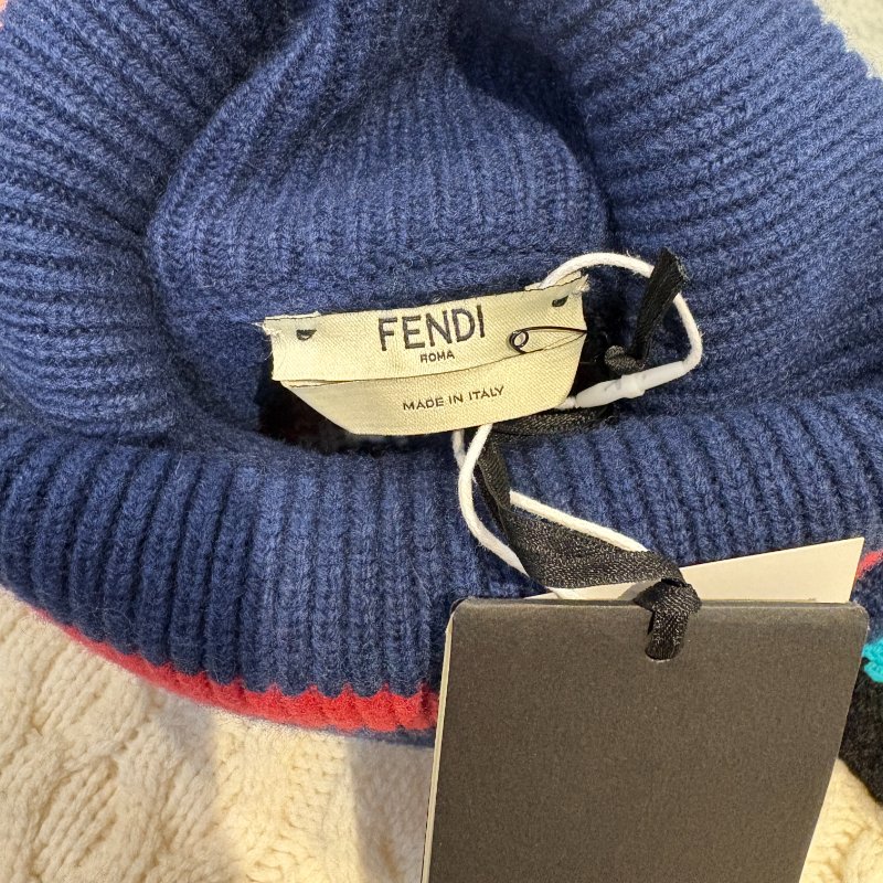✨ FENDI ROMA 拼色高領針織毛衣｜IT 38（XS）-9