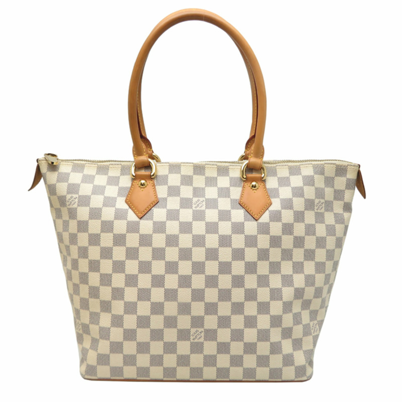 路易威登 Saleya MM 女士手提包 N51185（已停產）Damier Azur 白色-0