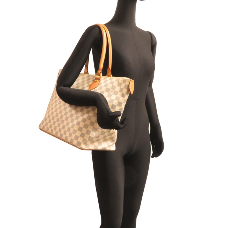 路易威登 Saleya MM 女士手提包 N51185（已停產）Damier Azur 白色-7