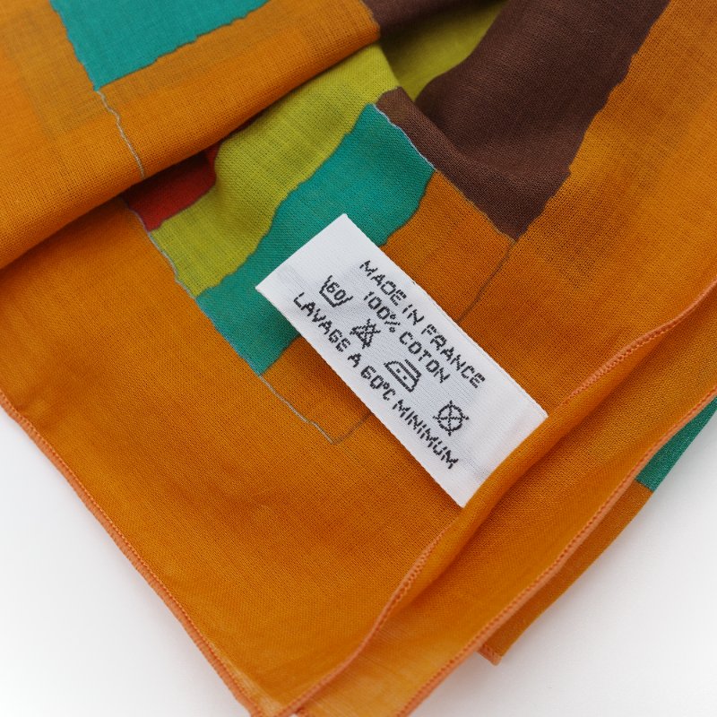 Hermès愛馬仕 Kente 多色印花 純棉圍巾 披肩-2