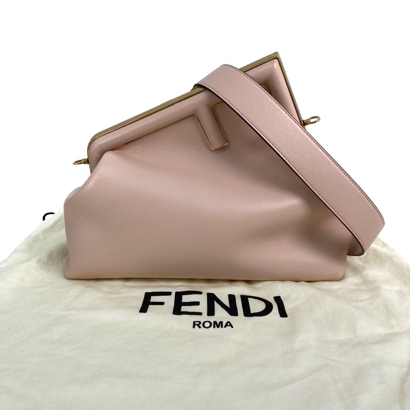 △ Fendi 芬迪 Pink Calfskin First Shoulder Bag 粉紅色小牛皮肩背袋 - 267000884-0