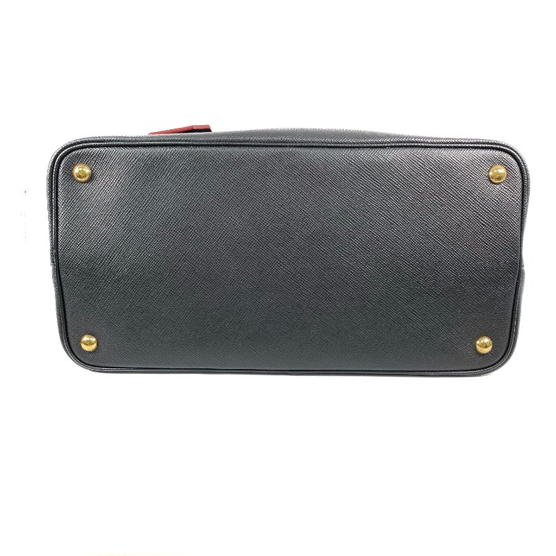 △ Prada 普拉達 Black Saffiano Leather 2 Way Bag 1BG756 黑色十字紋皮革兩用袋 - 267000694-5