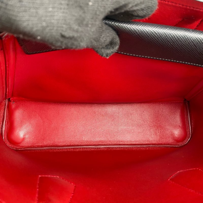 △ Prada 普拉達 Black Saffiano Leather 2 Way Bag 1BG756 黑色十字紋皮革兩用袋 - 267000694-15