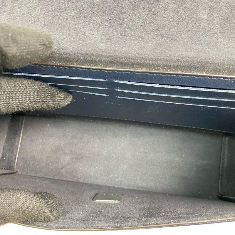 △ Fendi 芬迪 Navy Canvas Baguette Soft Trunk Crossbody Bag 7VA565 深藍色帆布經典老花斜背袋 - 267000503-16