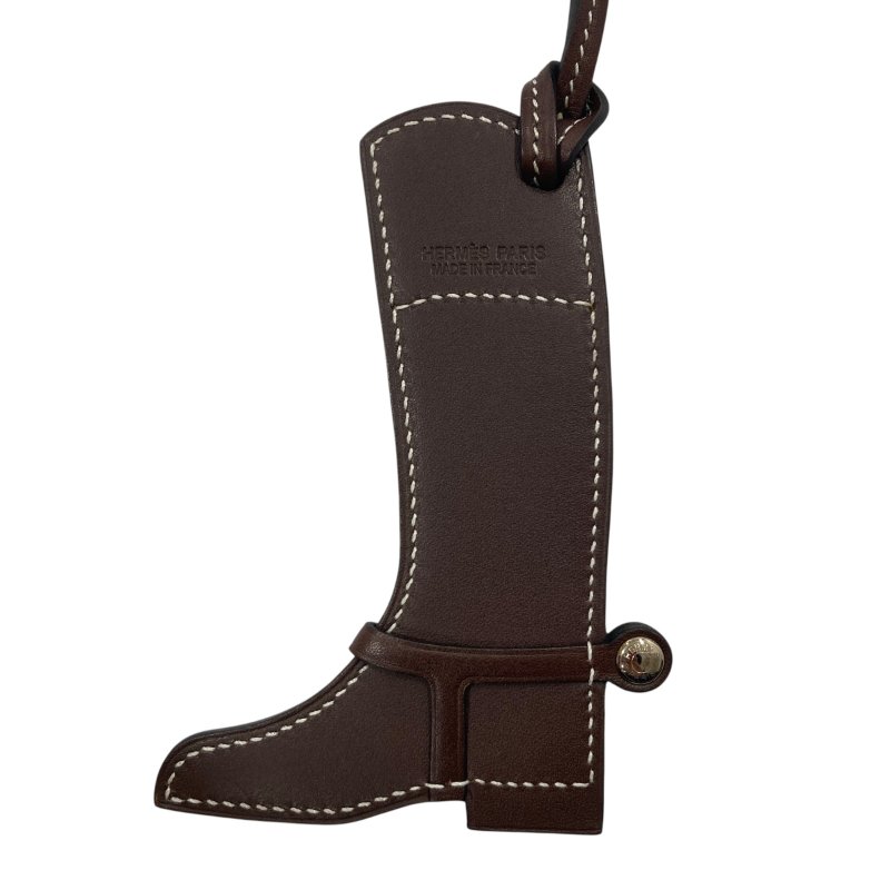 HERMES 愛馬仕 Paddock Botte 皮革 吊飾 雙色-2