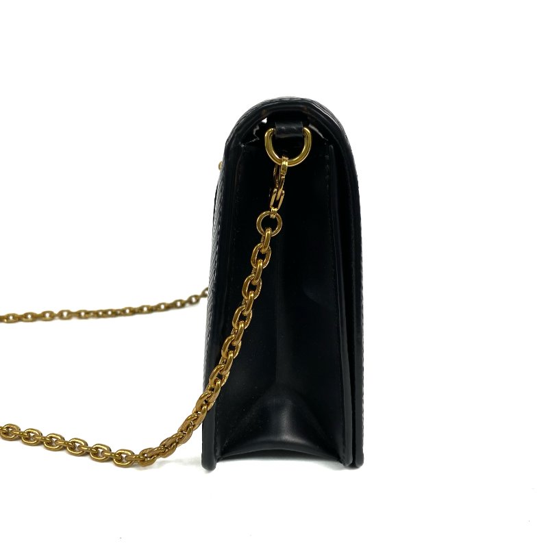 △ Louis Vuitton 路易威登 Black Epi Leather Twist Wallet On Chain M68750 黑色水波紋皮革鎖鏈銀包 - 267000855-4