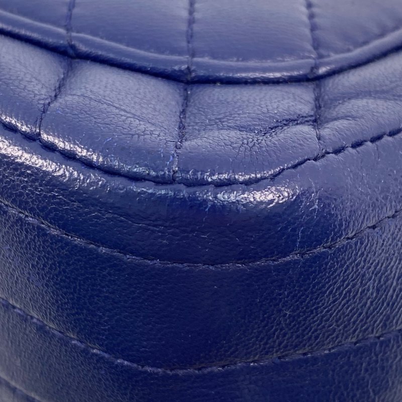 △ Chanel 香奈兒 Navy Lambskin Gold Tone Metal V-Stitch Chain Crossbody Bag No.21 深藍色小羊皮金色金屬鎖鏈斜背袋No.21 - 267000721-11