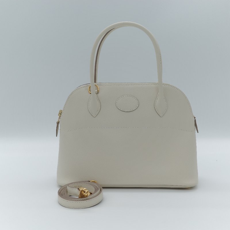 Hermès 愛馬仕 Bolide 27  奶油白 Epsom 牛皮手提包-1