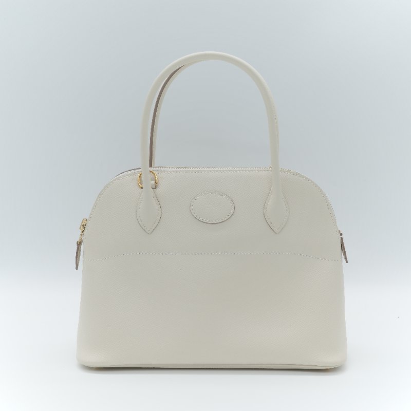 Hermès 愛馬仕 Bolide 27  奶油白 Epsom 牛皮手提包-4