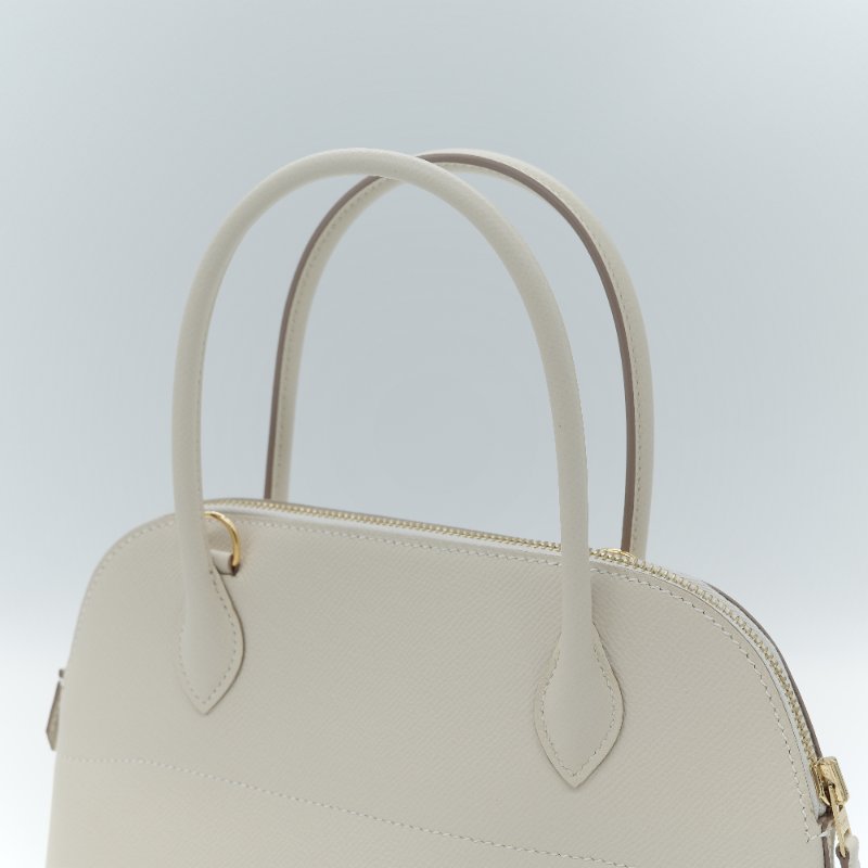Hermès 愛馬仕 Bolide 27  奶油白 Epsom 牛皮手提包-12