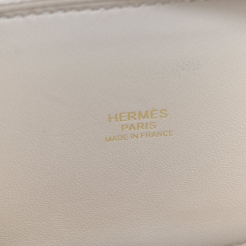 Hermès 愛馬仕 Bolide 27  奶油白 Epsom 牛皮手提包-16
