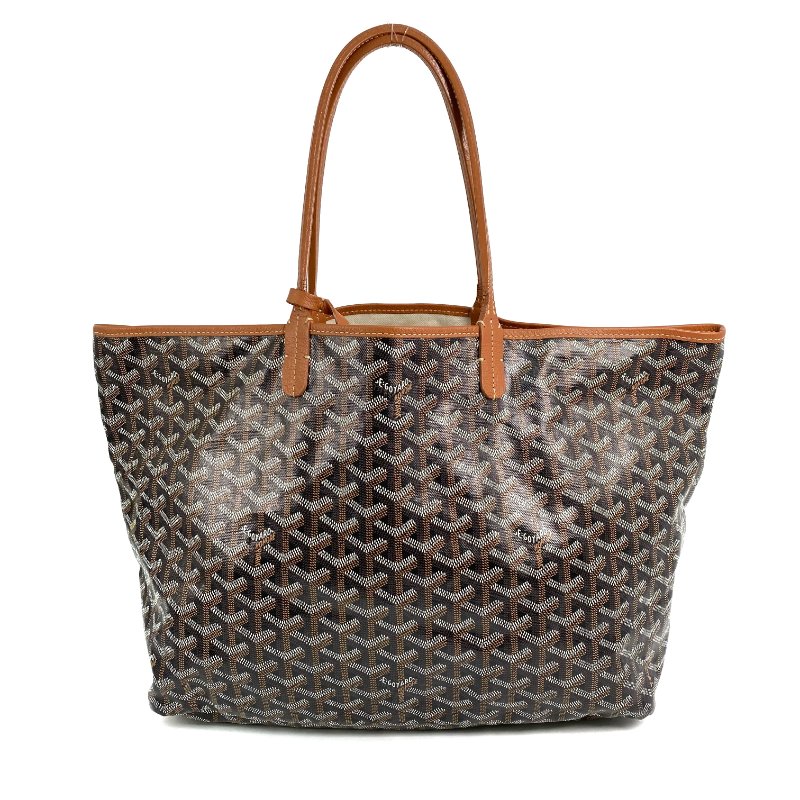 △ Goyard 高雅德 Brown Coated Canvas Saint Louis PM Tote Bag 啡色塗層帆布托特袋 - 267001004-2