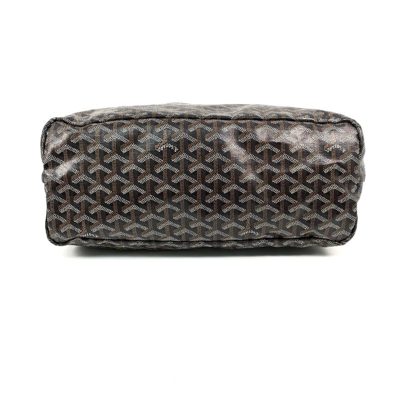 △ Goyard 高雅德 Brown Coated Canvas Saint Louis PM Tote Bag 啡色塗層帆布托特袋 - 267001004-5