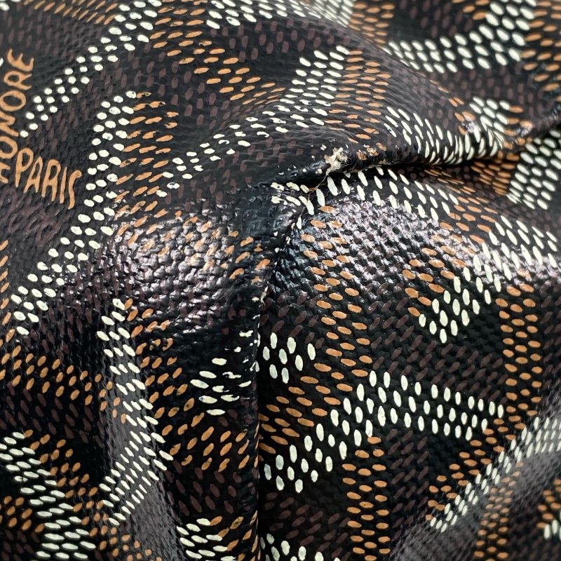 △ Goyard 高雅德 Brown Coated Canvas Saint Louis PM Tote Bag 啡色塗層帆布托特袋 - 267001004-8