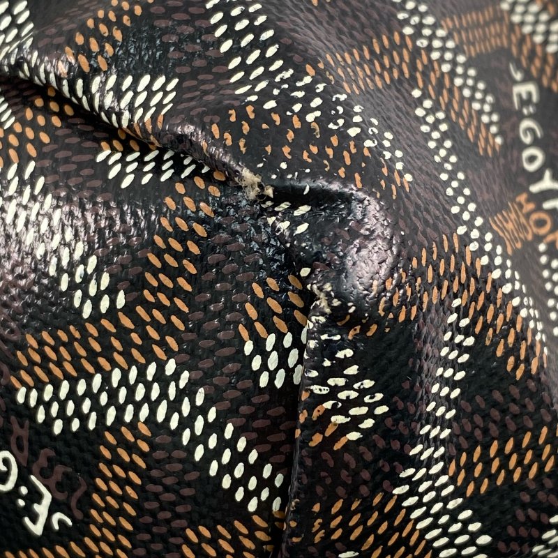 △ Goyard 高雅德 Brown Coated Canvas Saint Louis PM Tote Bag 啡色塗層帆布托特袋 - 267001004-9