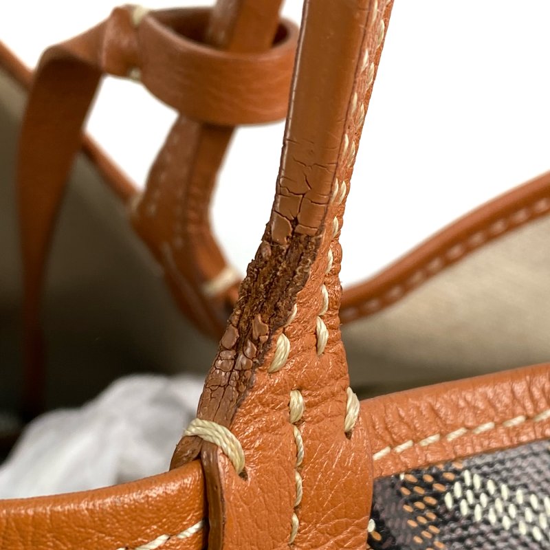 △ Goyard 高雅德 Brown Coated Canvas Saint Louis PM Tote Bag 啡色塗層帆布托特袋 - 267001004-12