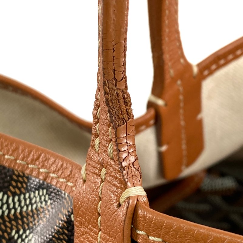 △ Goyard 高雅德 Brown Coated Canvas Saint Louis PM Tote Bag 啡色塗層帆布托特袋 - 267001004-13