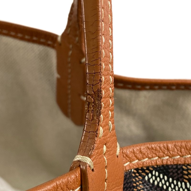 △ Goyard 高雅德 Brown Coated Canvas Saint Louis PM Tote Bag 啡色塗層帆布托特袋 - 267001004-14