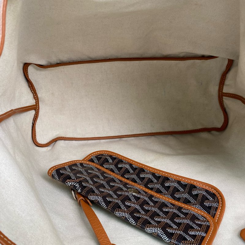 △ Goyard 高雅德 Brown Coated Canvas Saint Louis PM Tote Bag 啡色塗層帆布托特袋 - 267001004-16