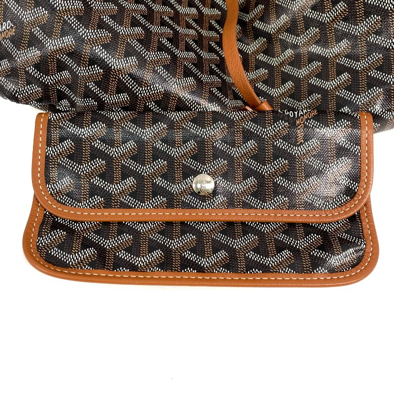 △ Goyard 高雅德 Brown Coated Canvas Saint Louis PM Tote Bag 啡色塗層帆布托特袋 - 267001004-18