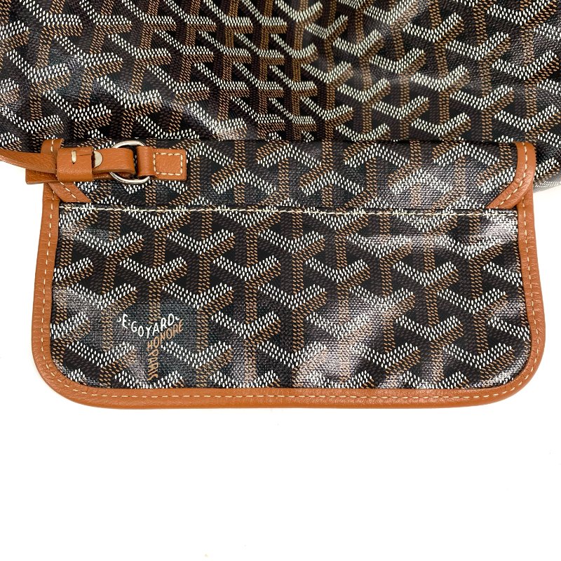 △ Goyard 高雅德 Brown Coated Canvas Saint Louis PM Tote Bag 啡色塗層帆布托特袋 - 267001004-19