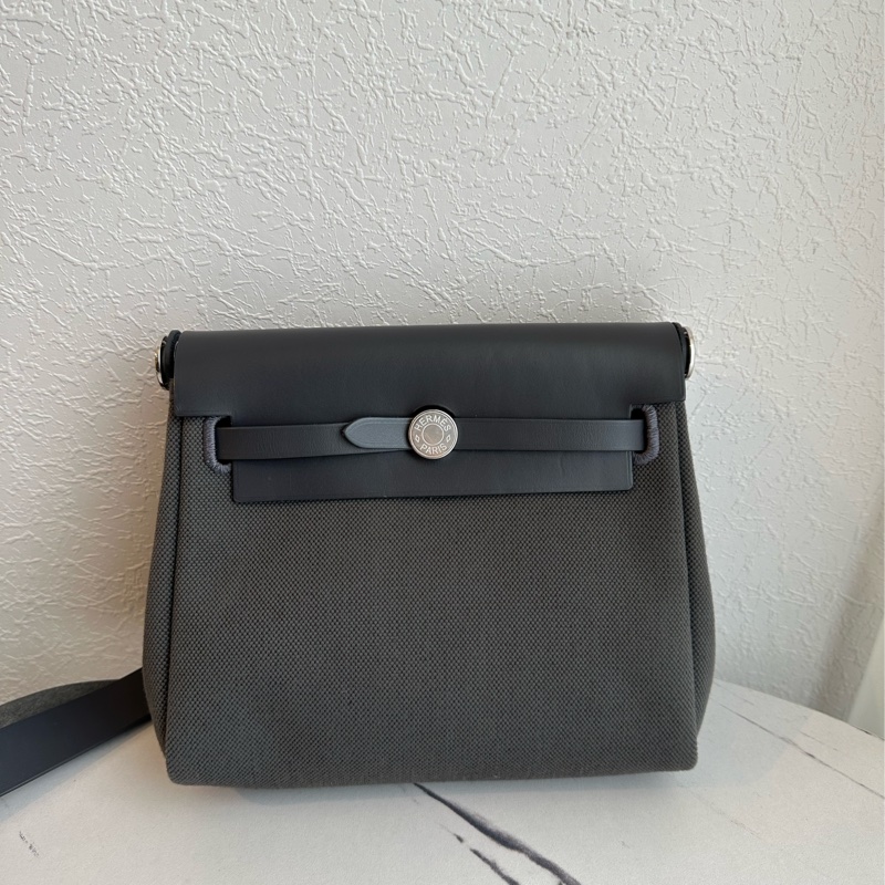 愛馬仕mini herbag 灰色-0