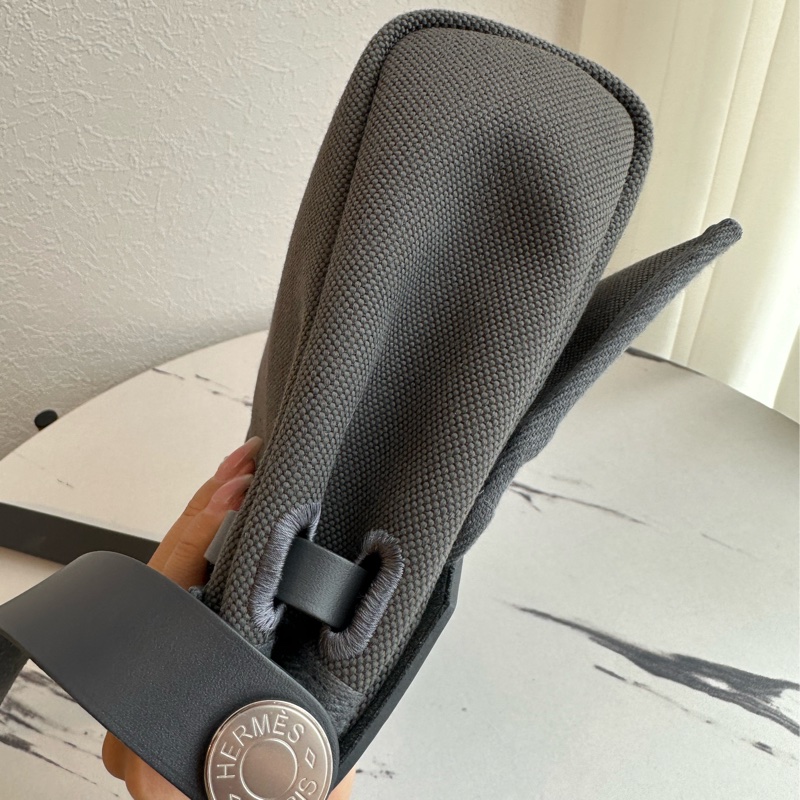 愛馬仕mini herbag 灰色-7