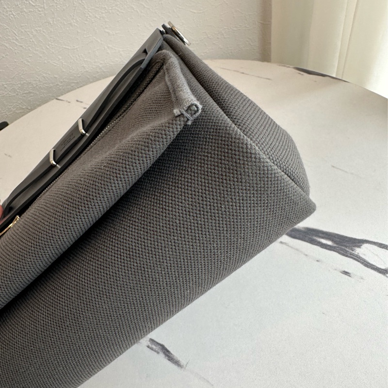 愛馬仕mini herbag 灰色-9