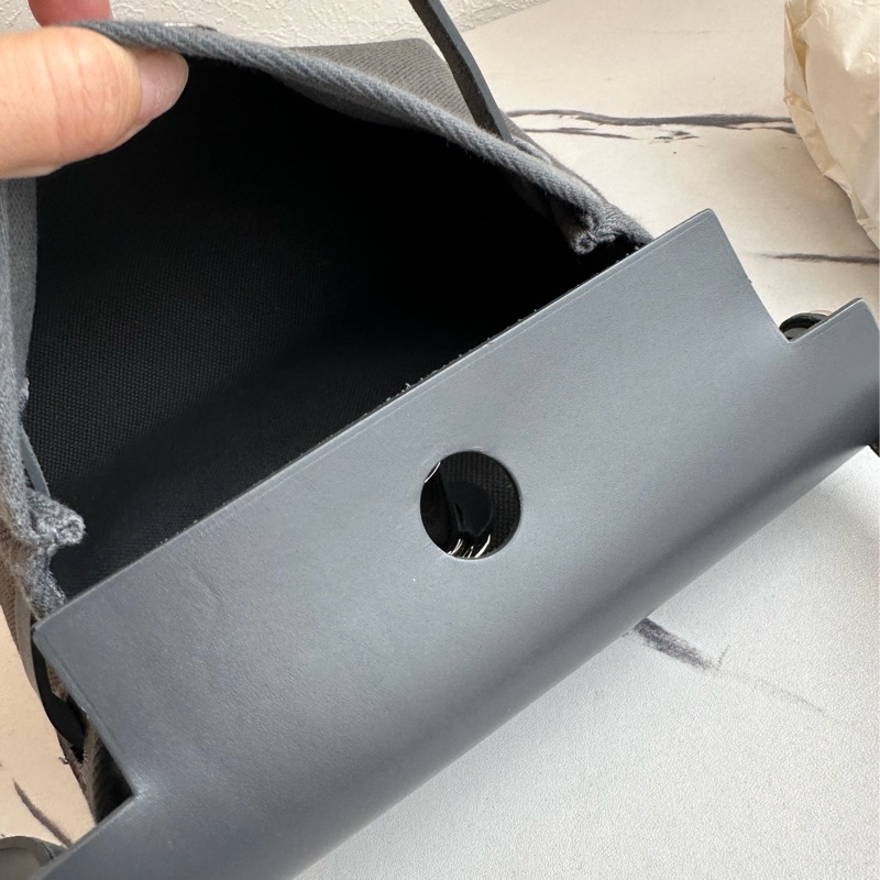 愛馬仕mini herbag 灰色-11