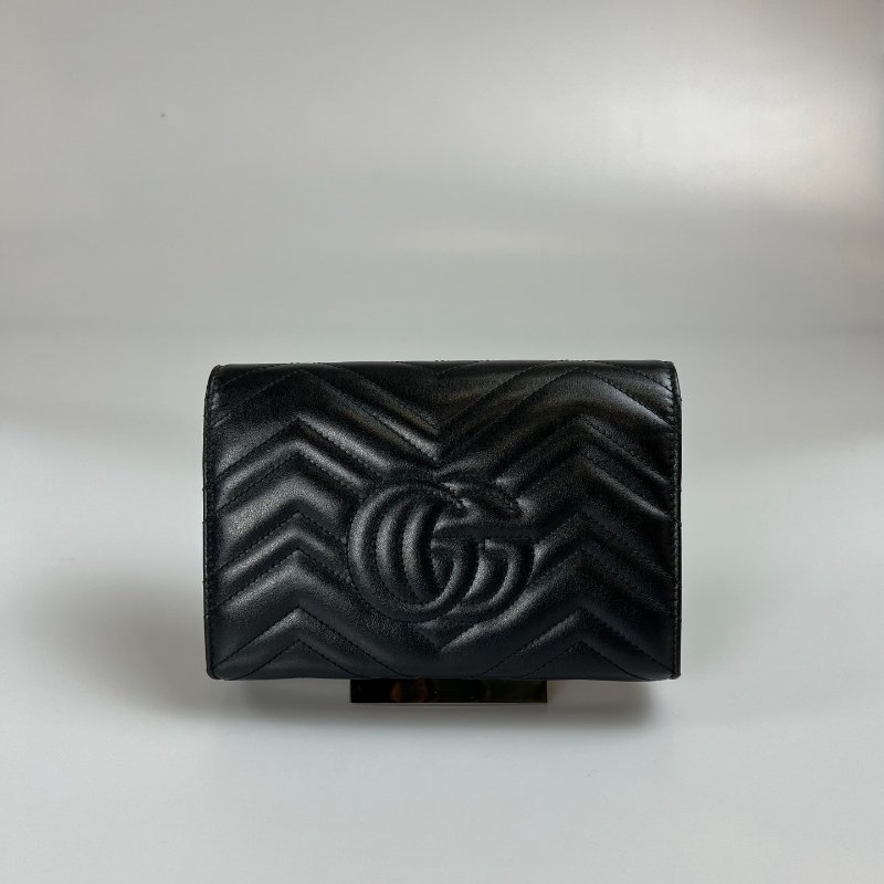 GUCCI 474575 黑金MARMONT WOC包-1