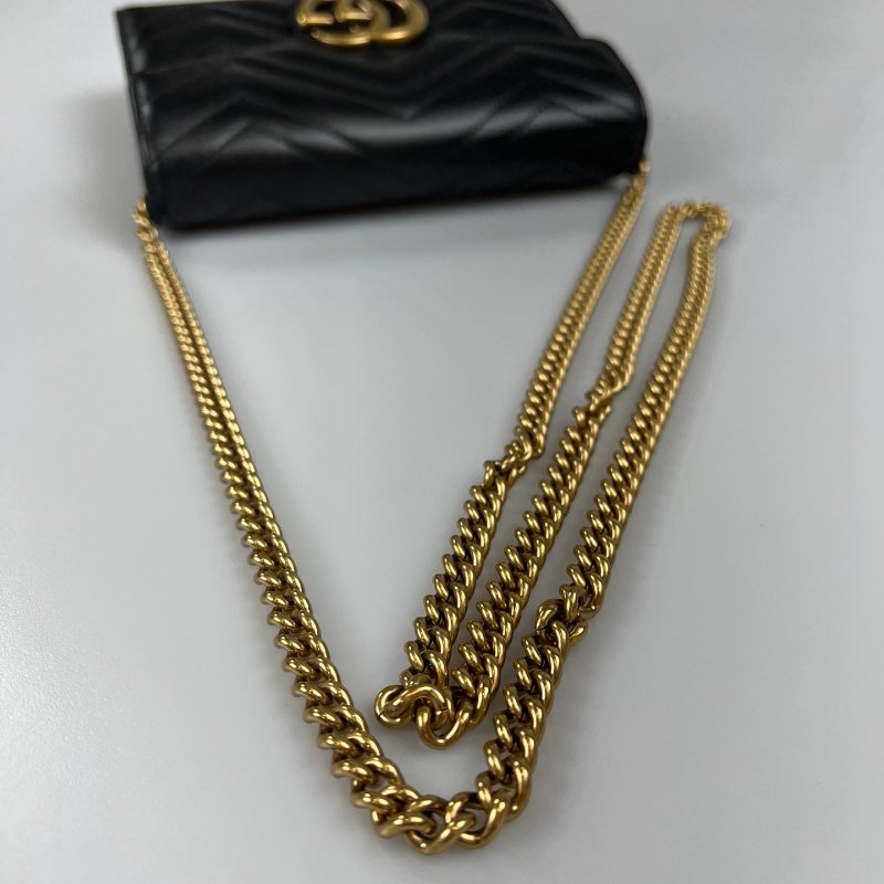 GUCCI 474575 黑金MARMONT WOC包-13