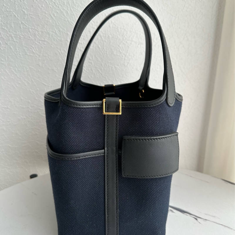 picotin18 愛馬仕菜籃子 帆布💞💞-0