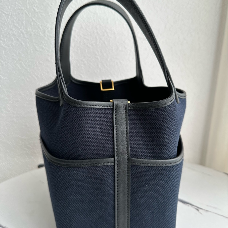 picotin18 愛馬仕菜籃子 帆布💞💞-2