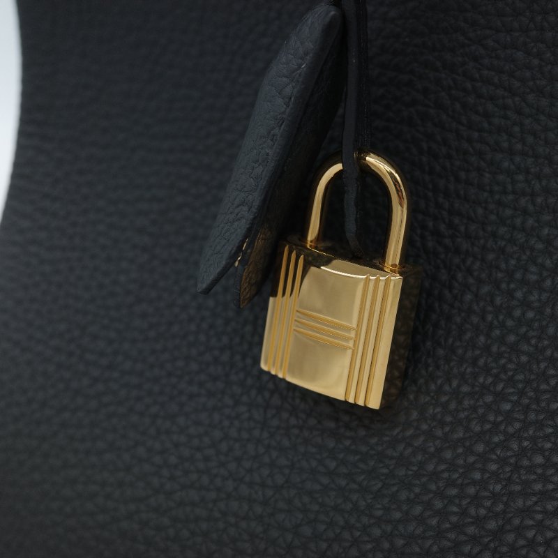 Hermès 馬仕 Birkin BK30 石墨灰 黑灰色 Togo 牛皮 金扣 柏金包 T 刻-9