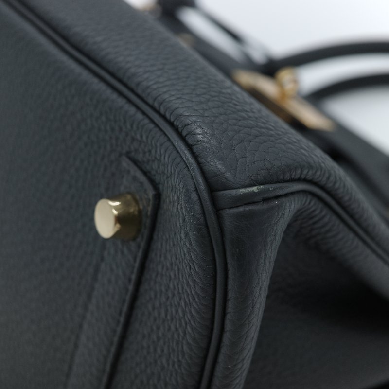 Hermès 馬仕 Birkin BK30 石墨灰 黑灰色 Togo 牛皮 金扣 柏金包 T 刻-12