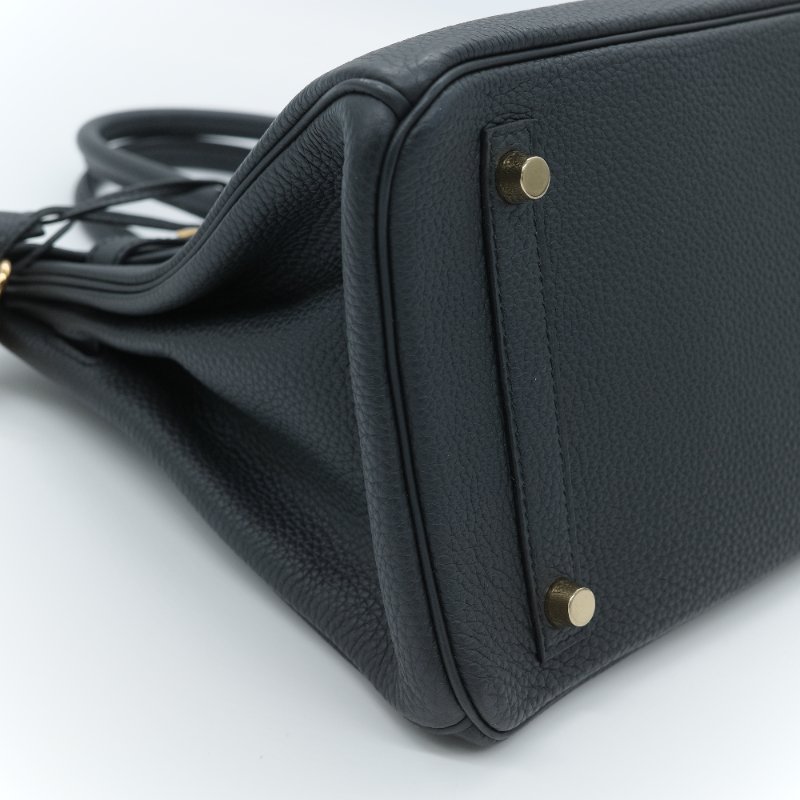Hermès 馬仕 Birkin BK30 石墨灰 黑灰色 Togo 牛皮 金扣 柏金包 T 刻-15