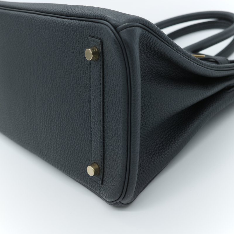 Hermès 馬仕 Birkin BK30 石墨灰 黑灰色 Togo 牛皮 金扣 柏金包 T 刻-16