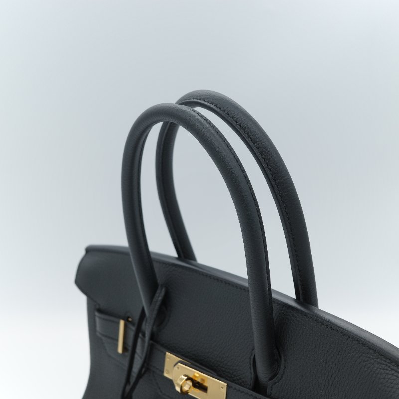 Hermès 馬仕 Birkin BK30 石墨灰 黑灰色 Togo 牛皮 金扣 柏金包 T 刻-17