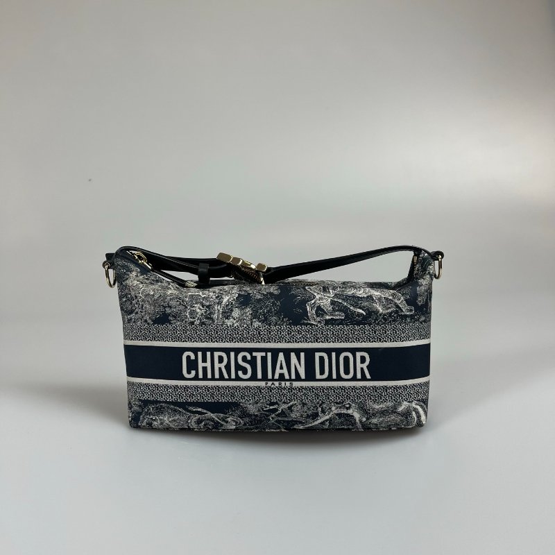 DIOR  老虎Travel Nomad 中型手拿包(科技布料)-0